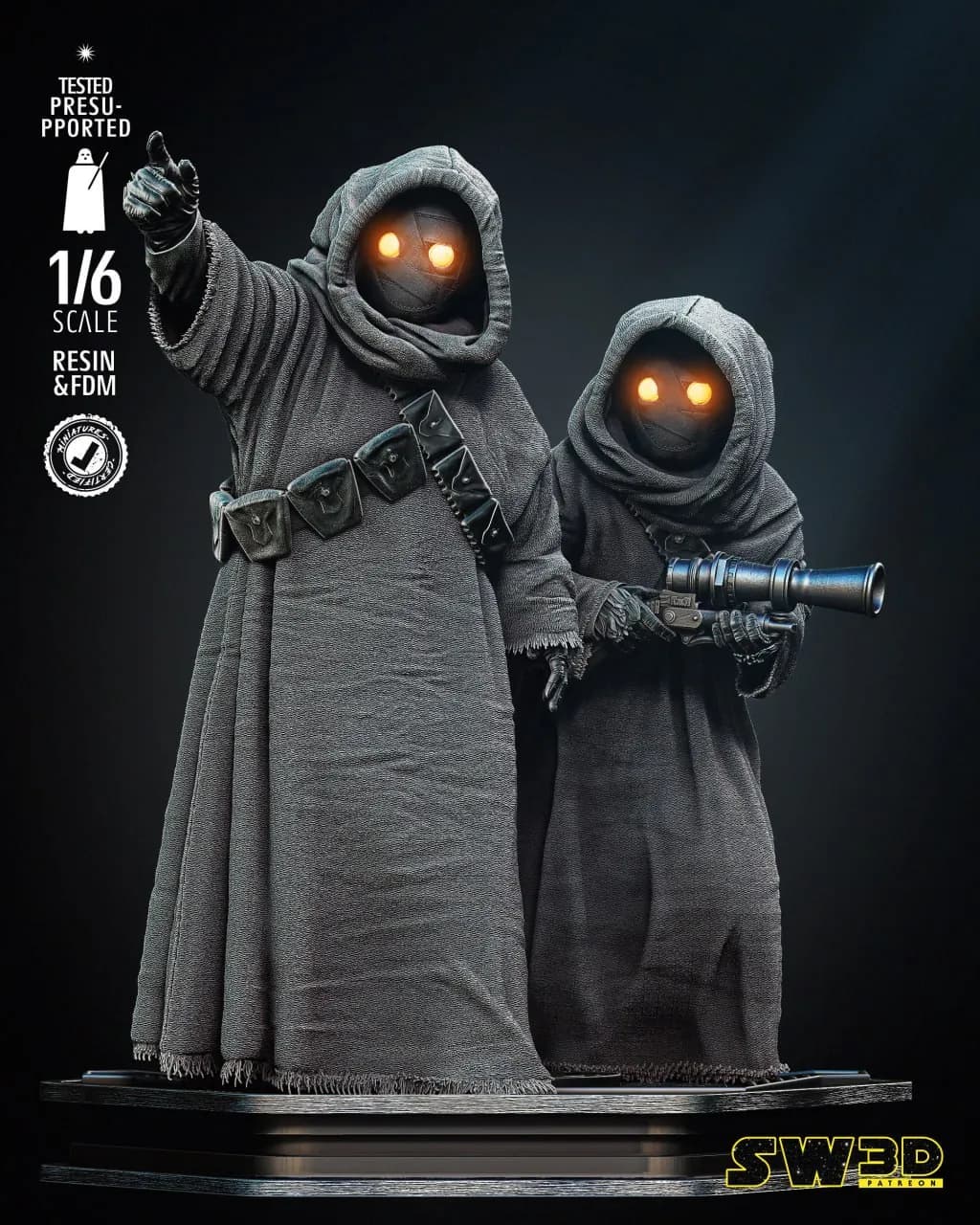 STL - Figuras de Jawas en miniatura
