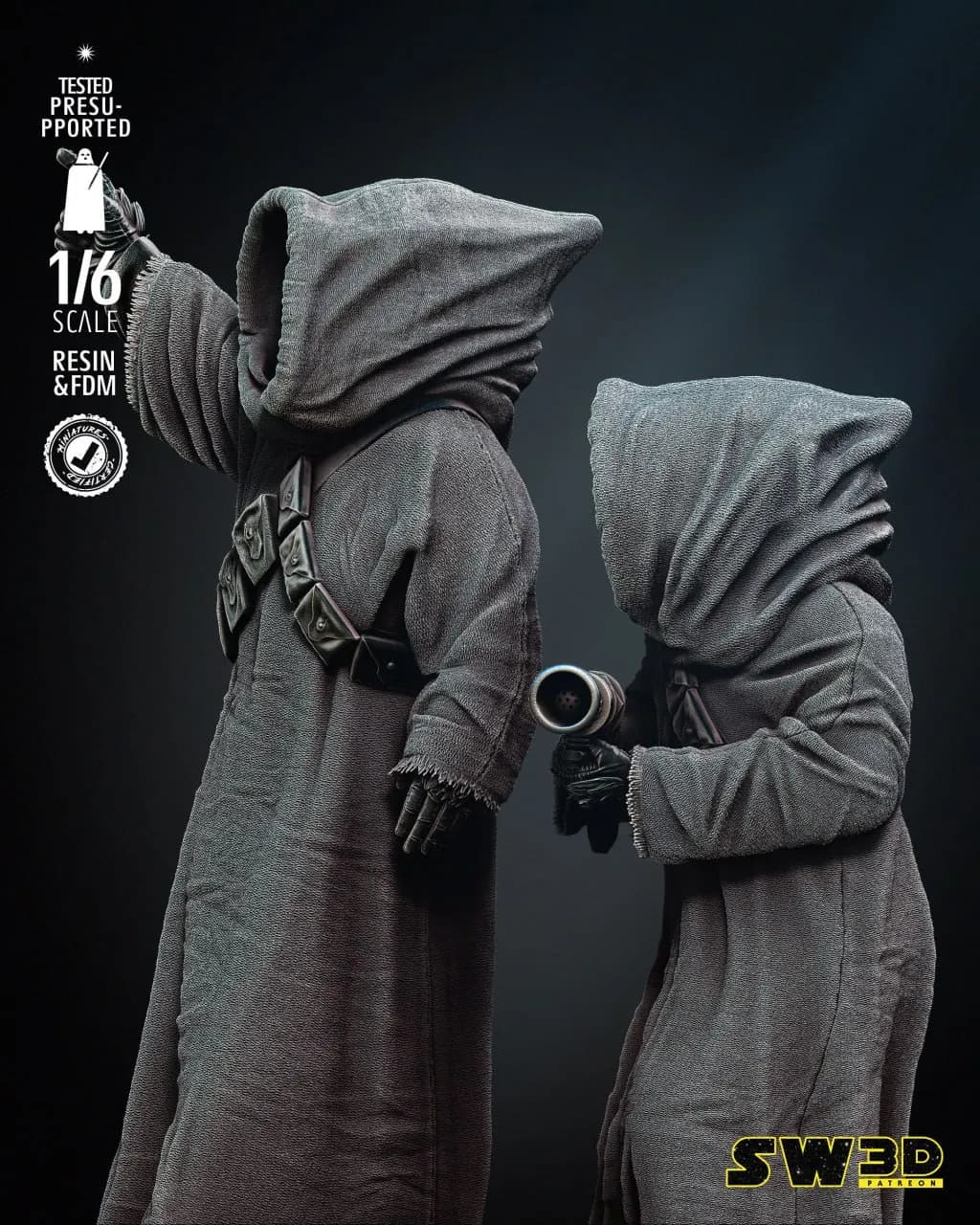 STL - Figuras de Jawas en miniatura render 3
