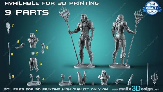 STL - Figuras de la Liga de la Justicia render 3