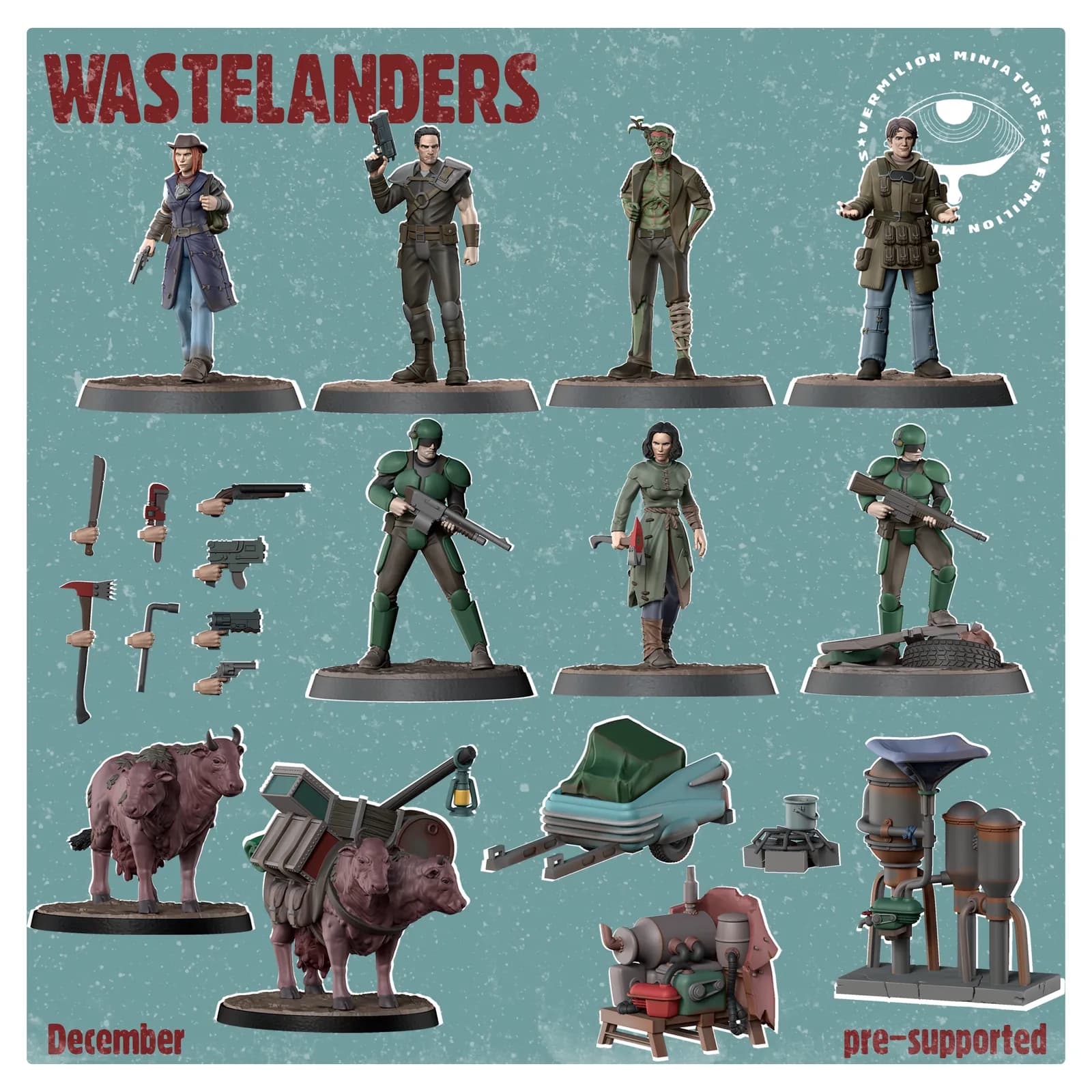 STL - Figuras de la saga Wastelanders