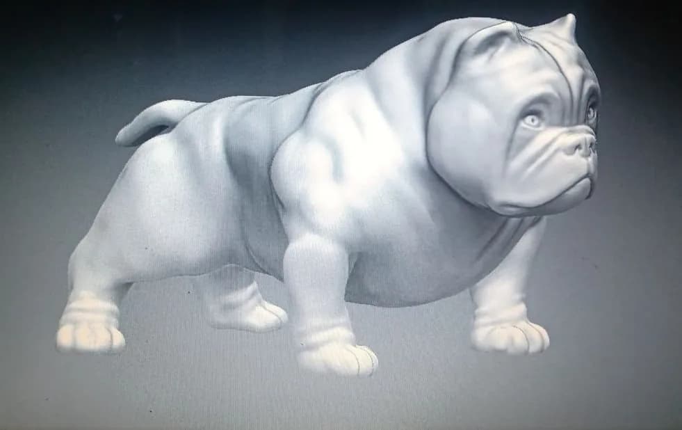 STL - Figuras de perro American Bully