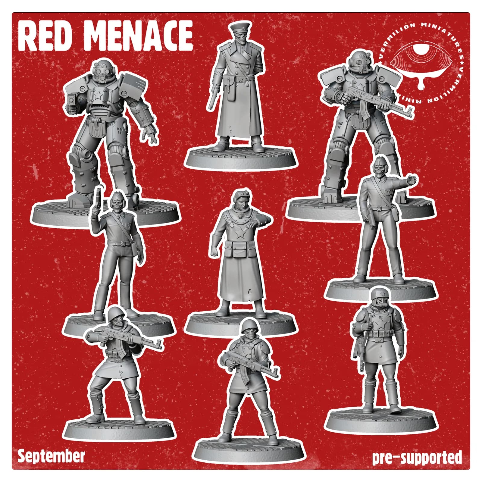 STL - Figuras de soldado "Amenaza Roja"