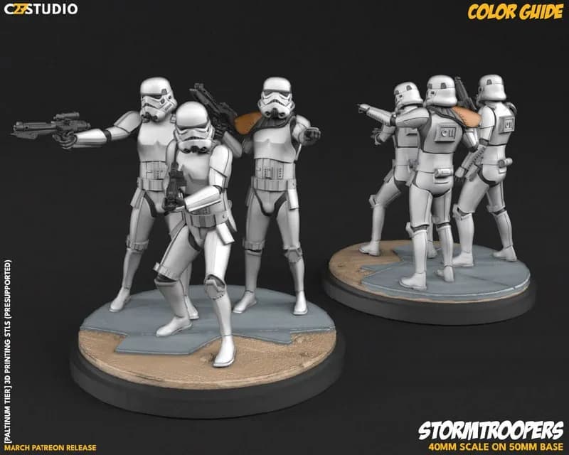 STL - Figuras de Stormtroopers