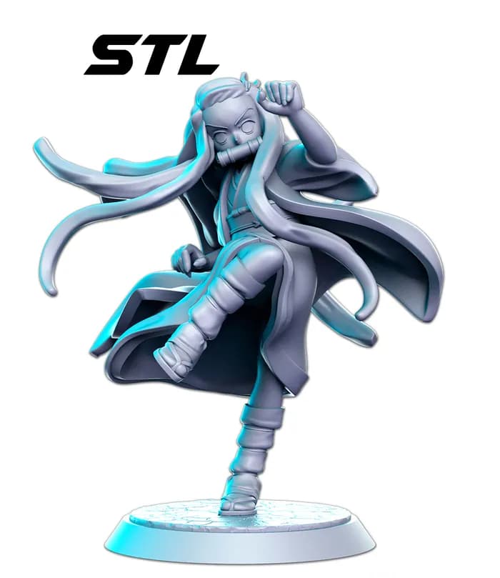 STL - Figuras Demon Slayer render 3