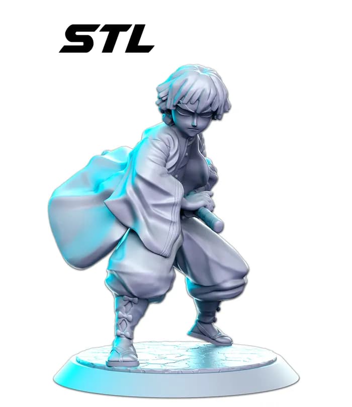 STL - Figuras Demon Slayer render 5