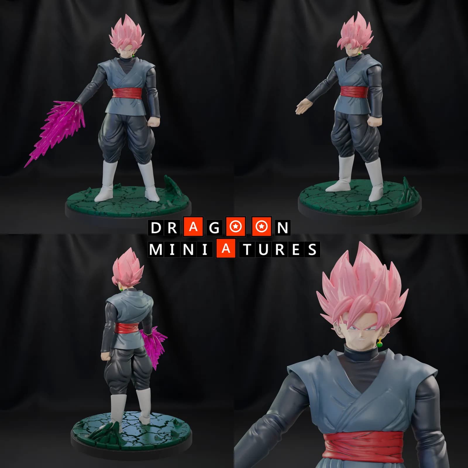 STL - Figuras Dragon Ball Z Miniaturas render 3
