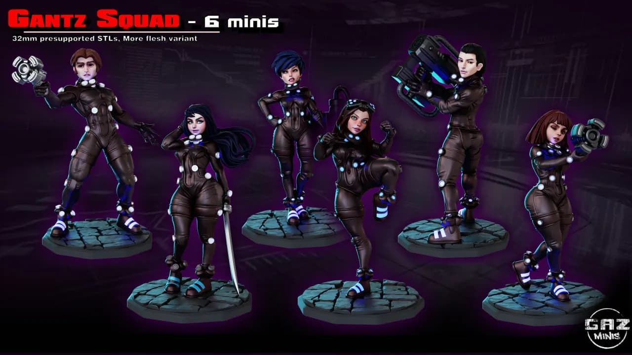 STL - Figuras Gantz Squad