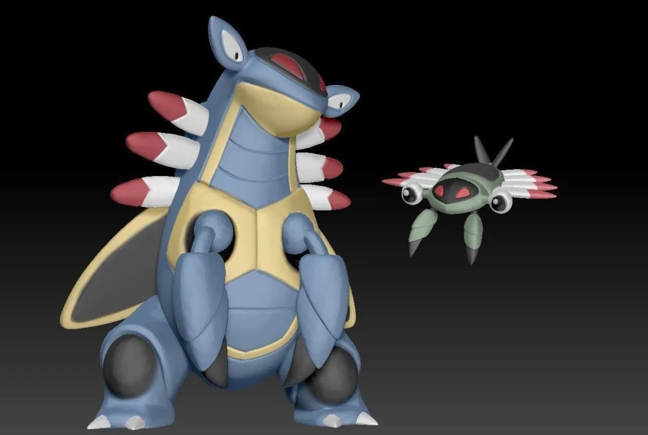 STL - Figuras Pokemon Armaldo y Anorith
