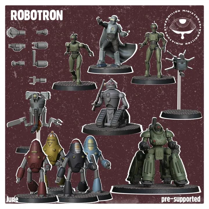 STL - Figuras robot estilo retro