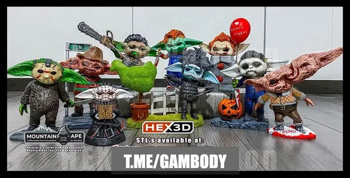 STL - Figuras terroríficas estilo Yoda