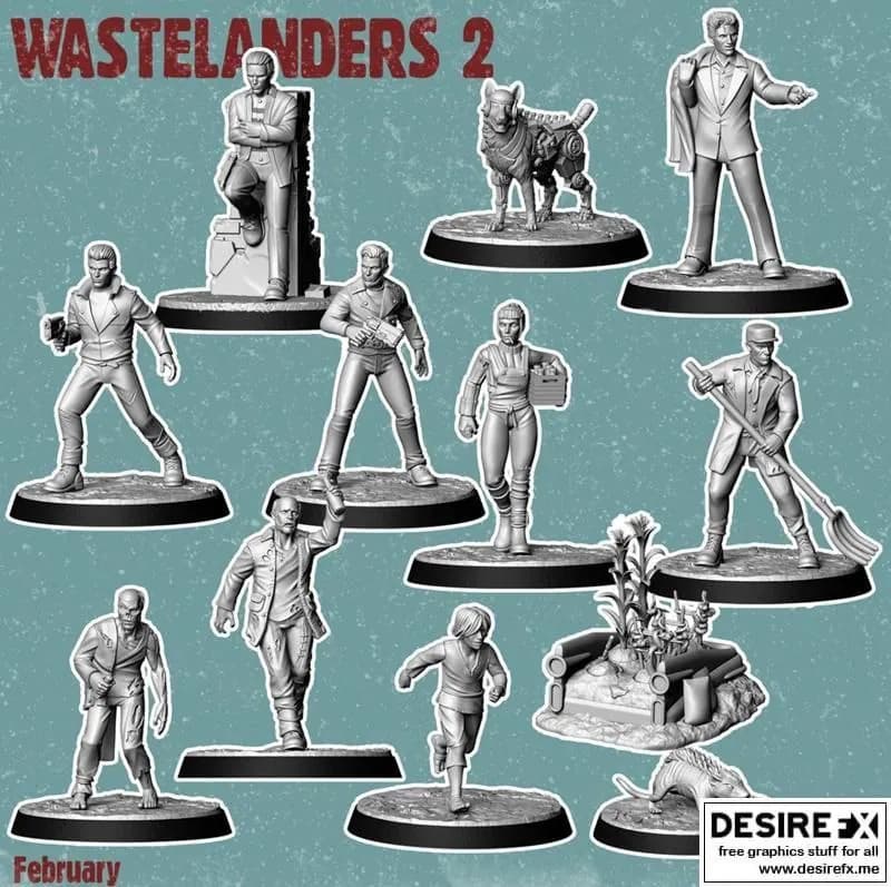 STL - Figuras Wastelanders 2