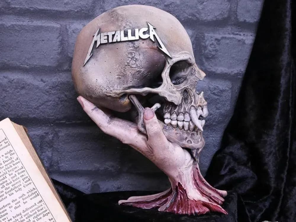 STL - Figurilla Calavera Metallica