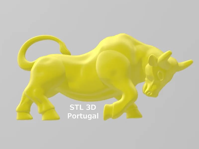 STL - Figurilla de Toro render 2