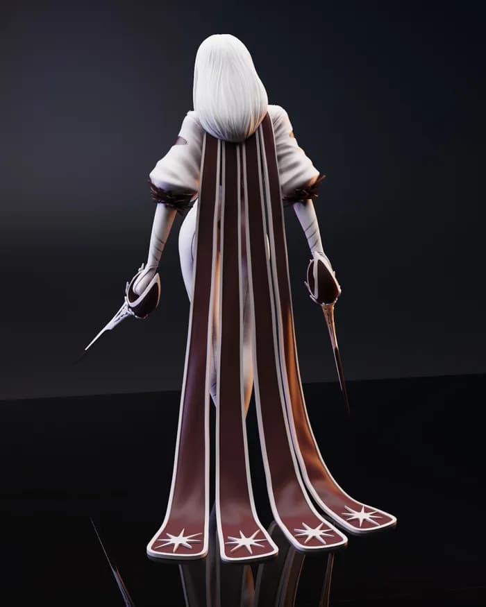 STL - Figurina de Jaina Proudmoore render 5
