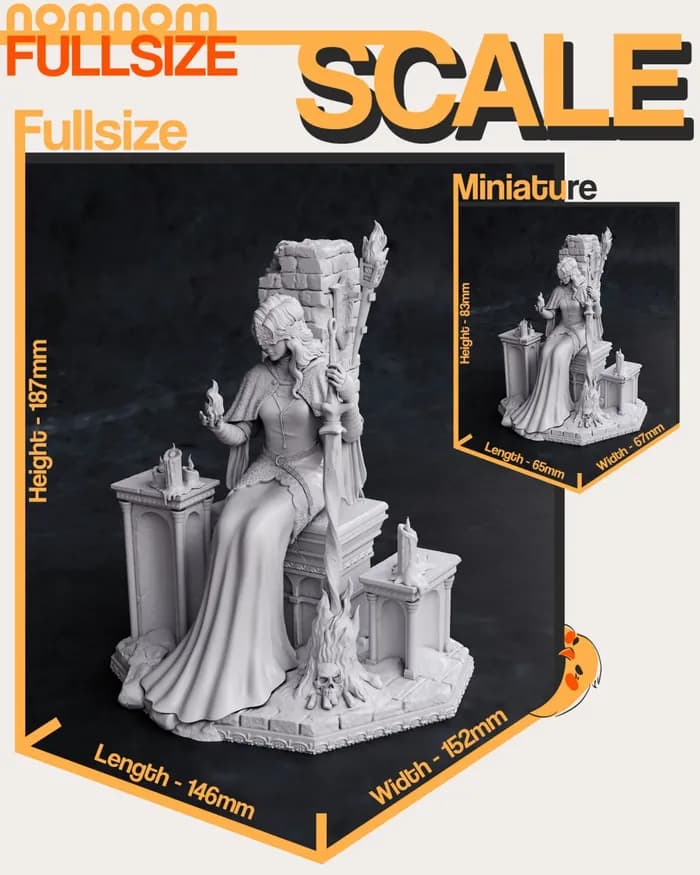 STL - fire keeper dark souls iii render 2