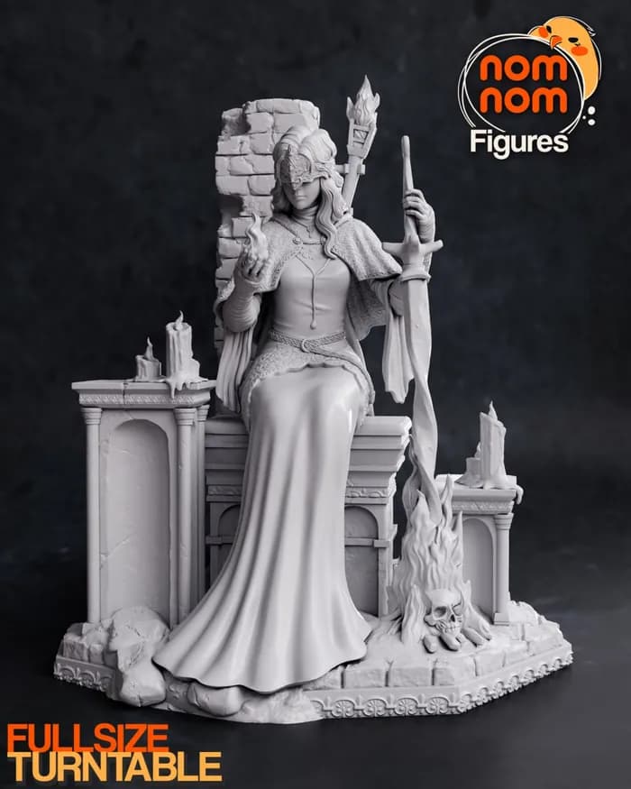 STL - fire keeper dark souls iii render 3