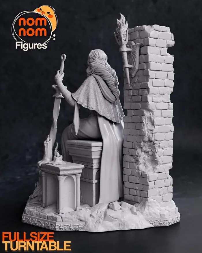 STL - fire keeper dark souls iii render 4