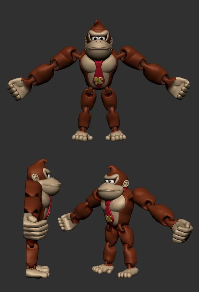 STL - flexi donkey kong 2