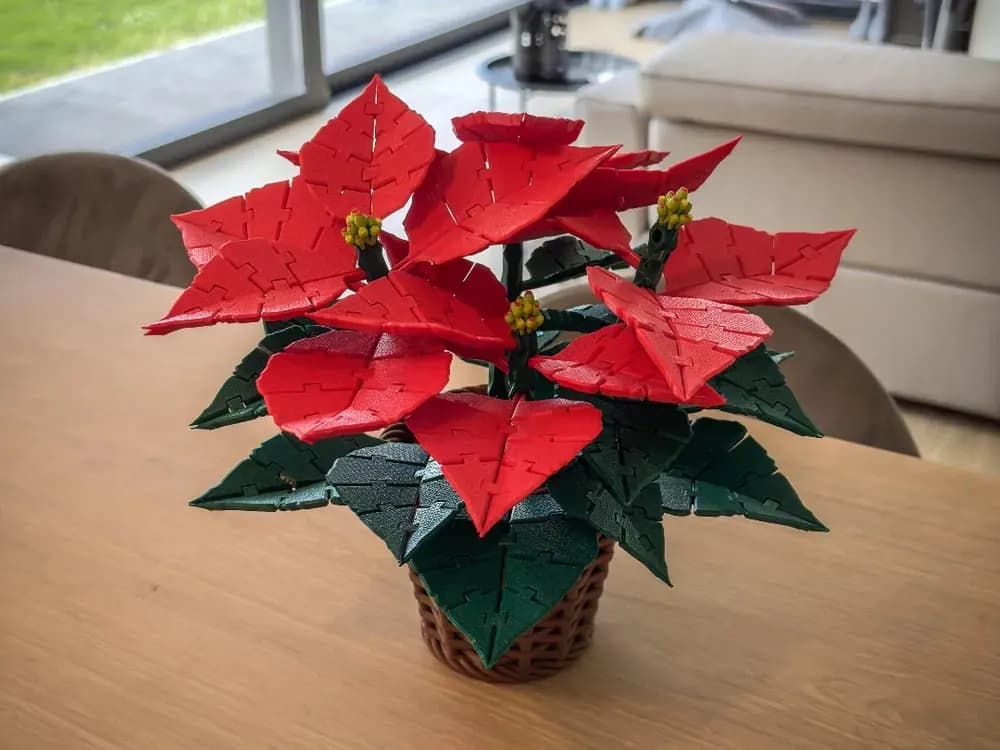STL - Flor de Pascua Navideña