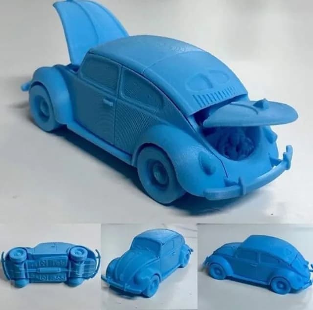 STL - foldable volkswagen beetle