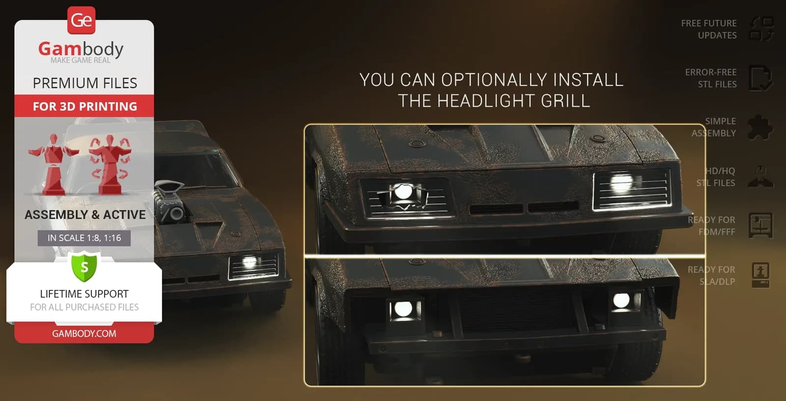 STL - Ford Falcon XB Interceptor render 2