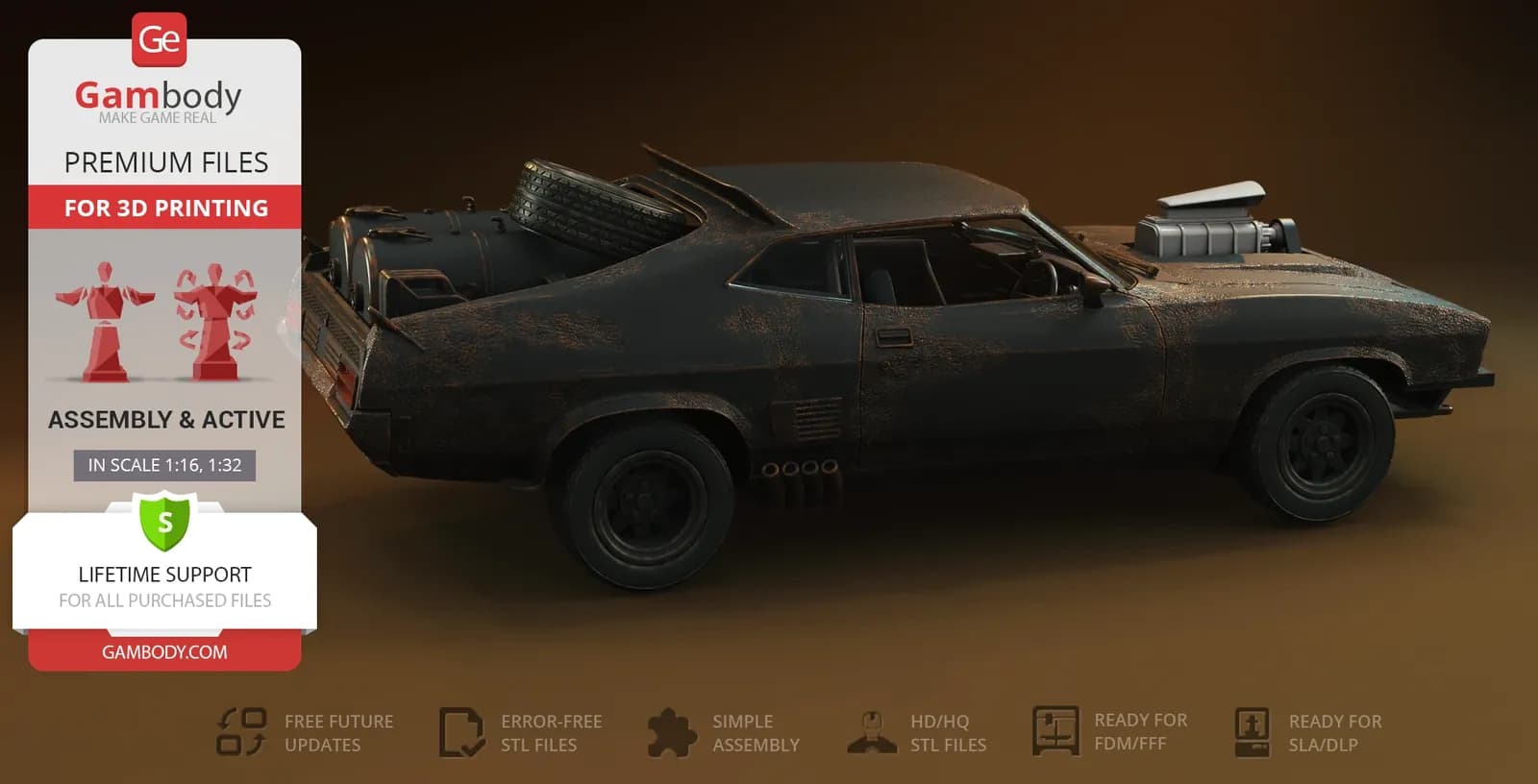 STL - Ford Falcon XB Interceptor render 5