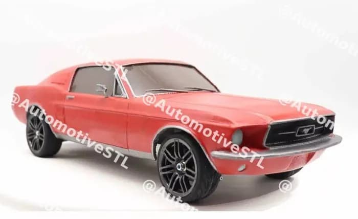 STL - ford mustang 1967 fastback