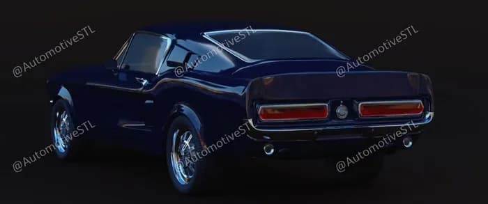 STL - Ford Mustang GT 2010 Modelo 3D