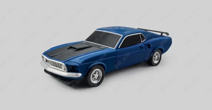 STL - Ford Mustang Mach 1 azul