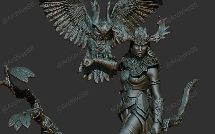 STL - forest guardian render 3