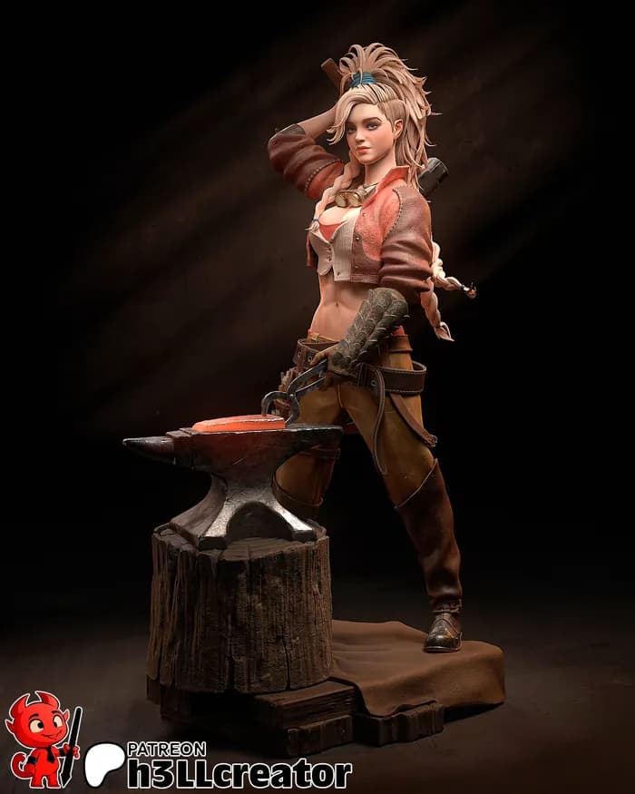 STL - Forjadora de guerra render 4