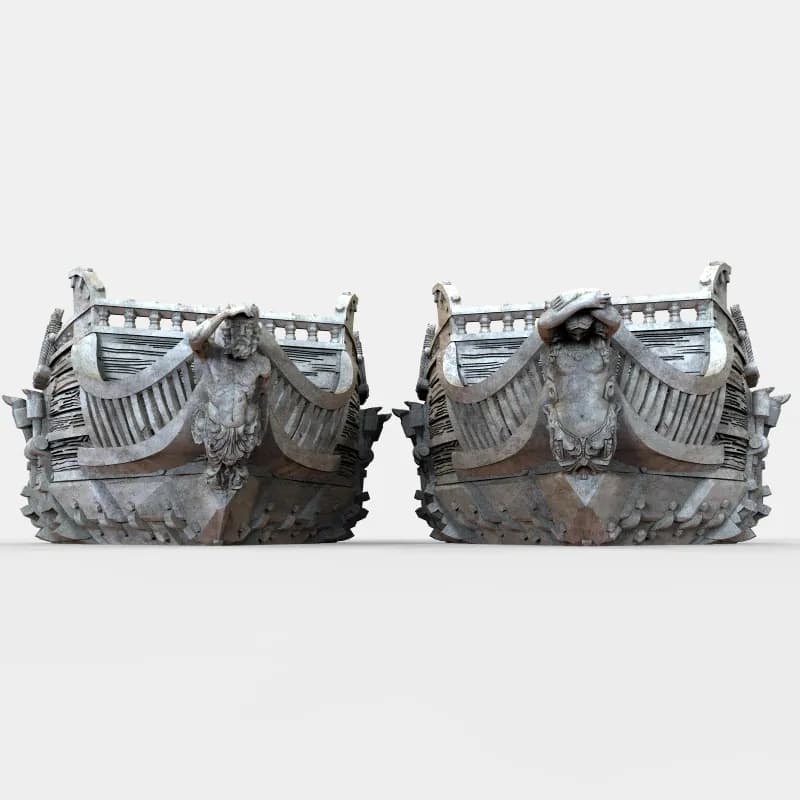 STL - Fragata volante render 3