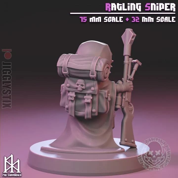 STL - Francotiradora Ratling render 4