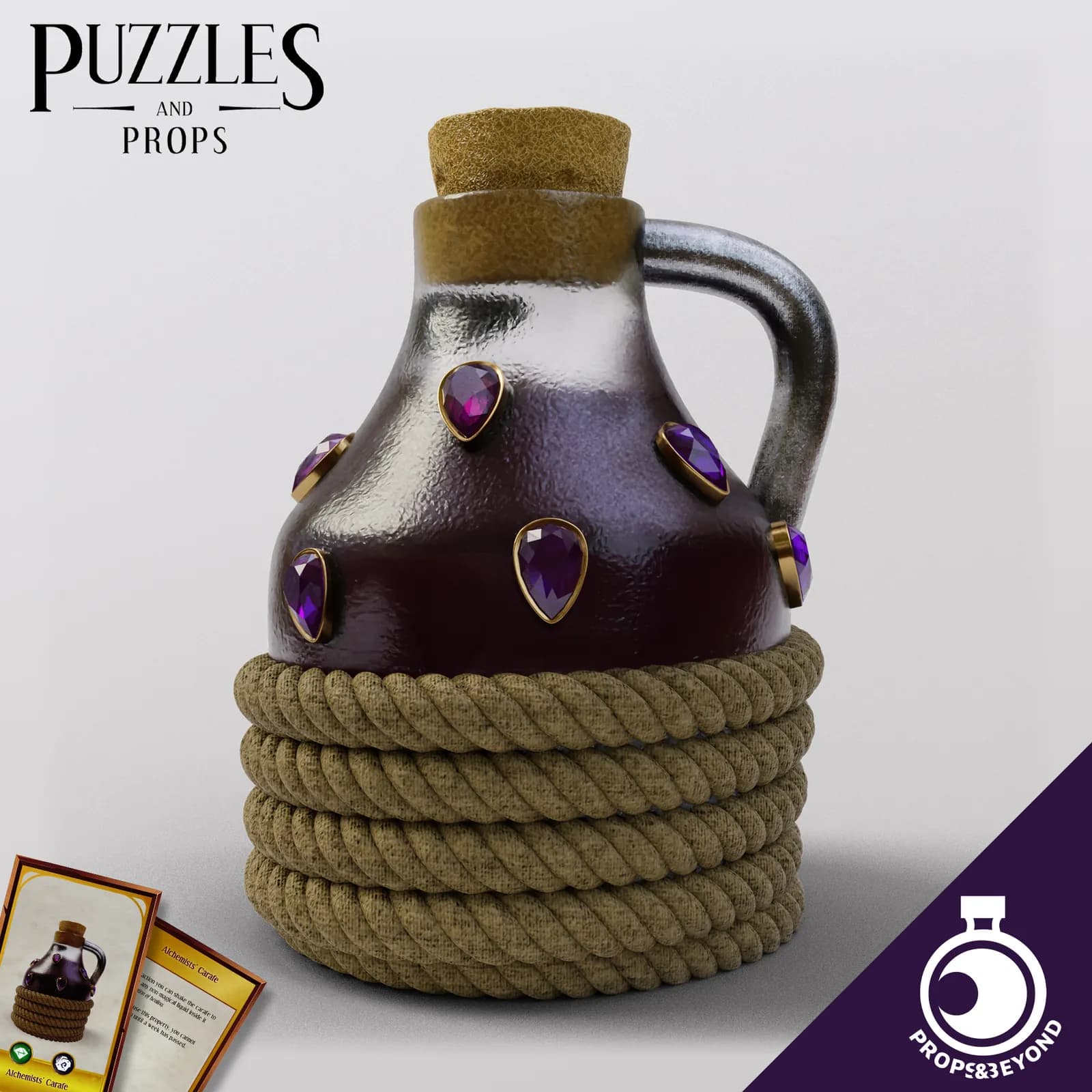 STL - Frasco de Alquimista con Joyas render 2