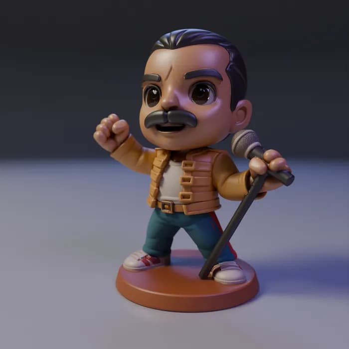 STL - Freddie Mercury Chibi