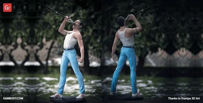 STL - freddie mercury gambody