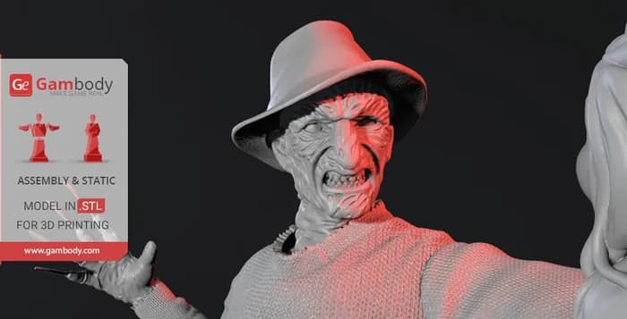 STL - freddy krueger 2