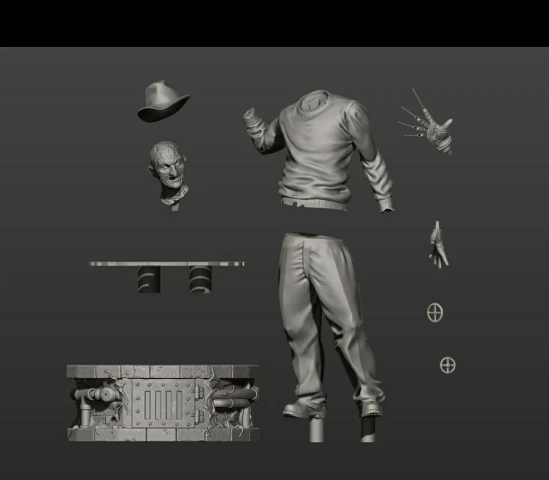 STL - Freddy Krueger figura estática