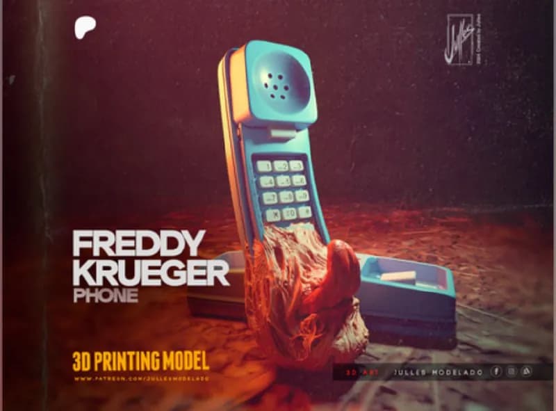 STL - Fredy Krueger telefono
