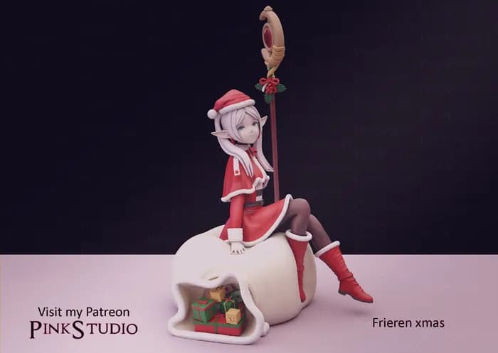 STL - frieren christmas pink