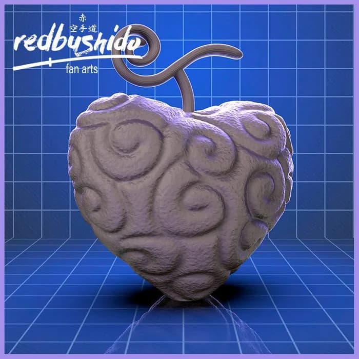 STL - Fruta del Diablo Baku Baku render 2