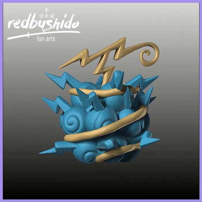 STL - Fruta del Diablo Baku Baku render 5
