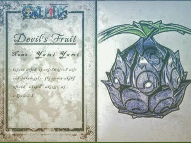 STL - Fruta del Diablo Gomu Gomu render 3