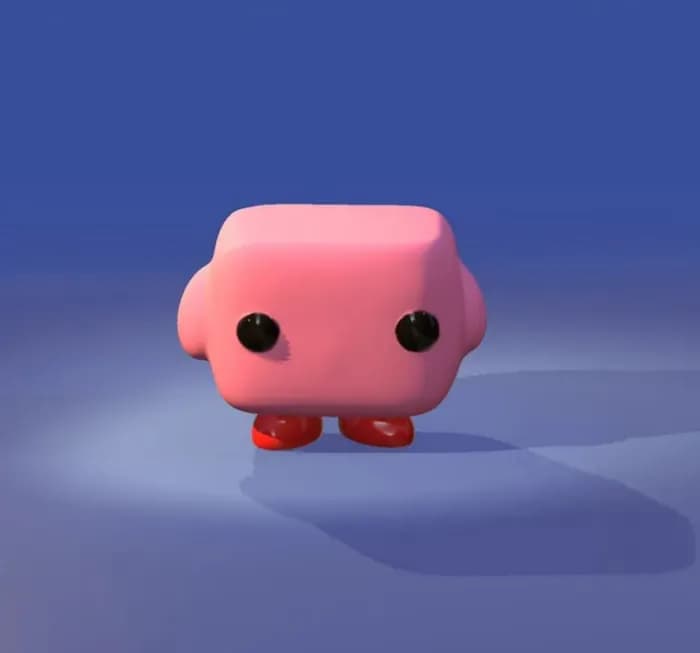 STL - funko kirby stl render 2