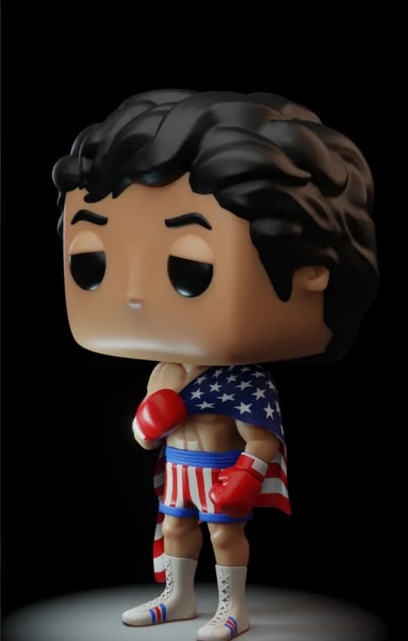 STL - funko pop rocky balboa