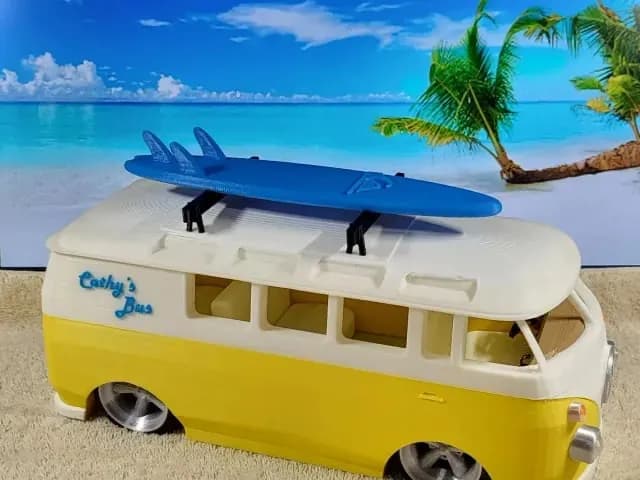 STL - Furgoneta de Surf Estilo Vintage