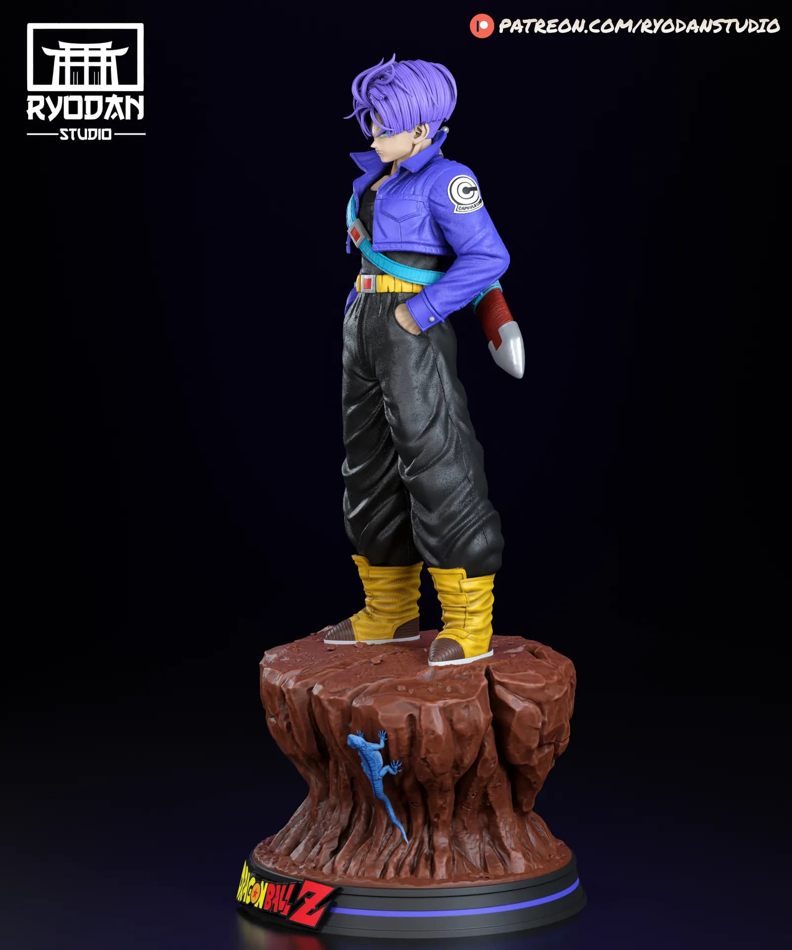 STL - Future Trunks Ryodan Studio render 3