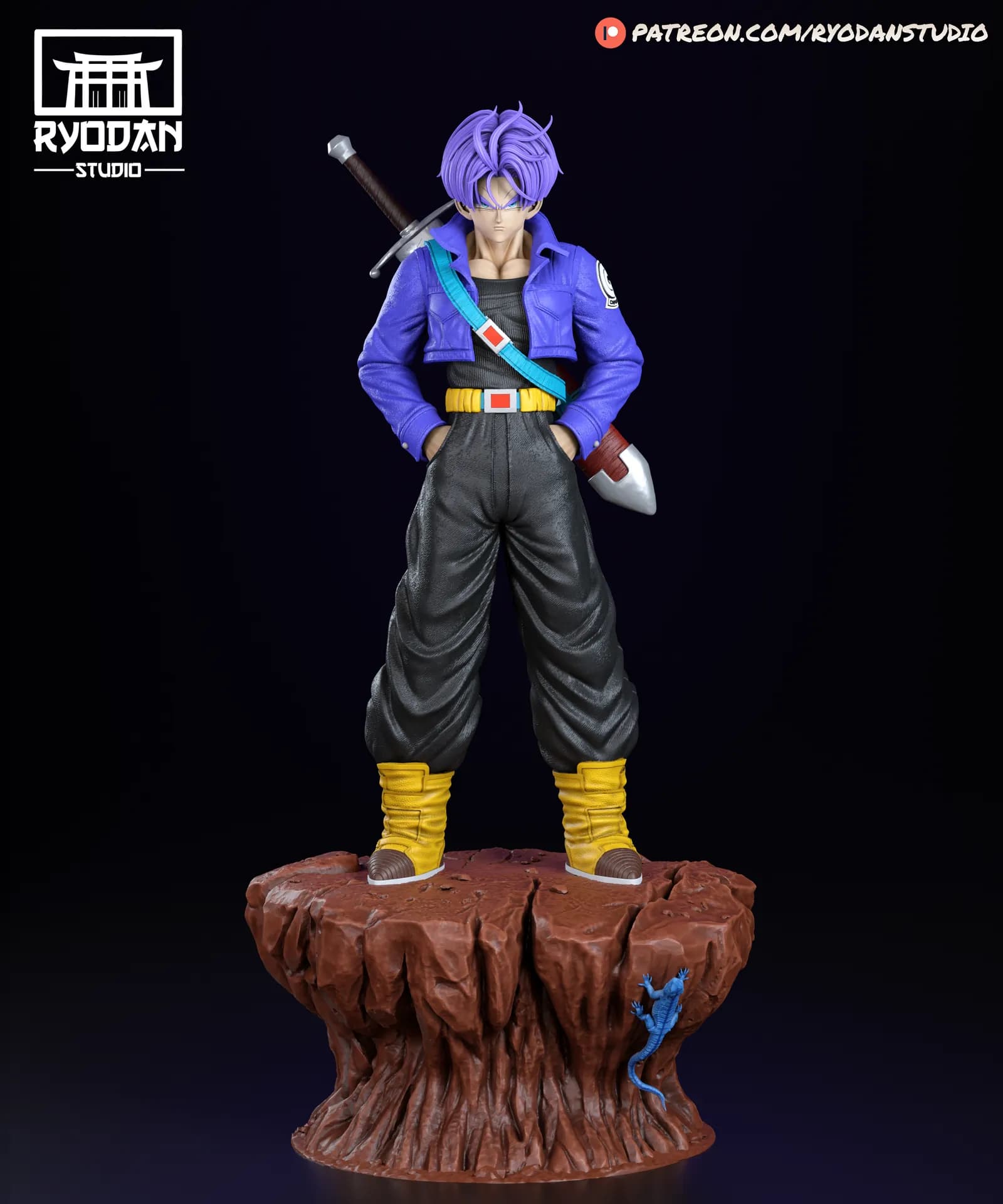 STL - Future Trunks Ryodan Studio render 4