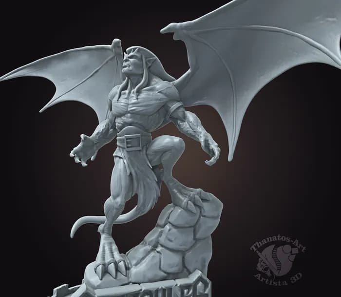 STL - Gárgola Goliath 2 render 4