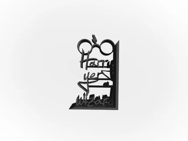 STL - Gafas y texto "Harry Yer a Wizard"